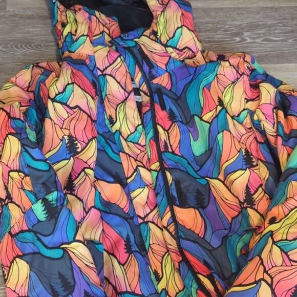 Roxy Snowboard Jacket -xs womens- Outdoor Pattern - Snow Winter Ski - Picture 1 of 5